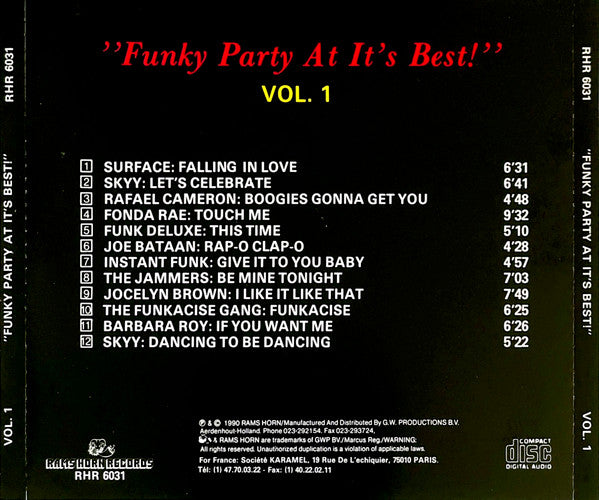 Various : Funky Party At It's Best! Vol. 1 (CD, Comp)