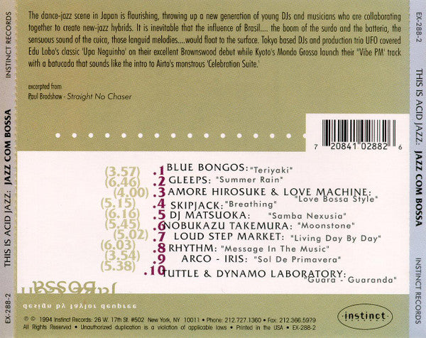 Various : Jazz Com Bossa (CD, Comp)