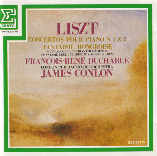 Franz Liszt - François-René Duchâble, London Philharmonic Orchestra, James Conlon : Concertos Pour Piano Nº 1 & 2 / Fantaisie Hongroise (CD, Album, RE)