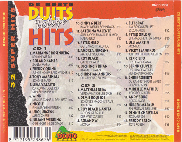 Various : De Beste Duitstalige Hits (2xCD, Comp)