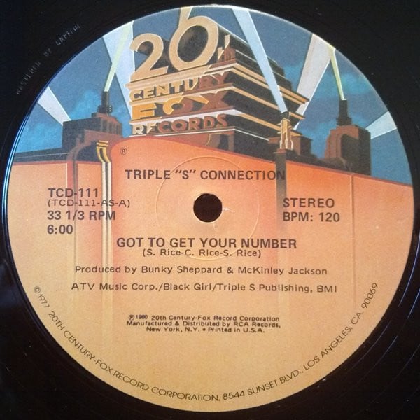 Triple S Connection : Got To Get Your Number (12")