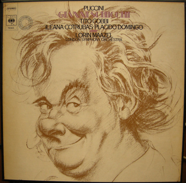 Giacomo Puccini - Tito Gobbi, Ileana Cotrubas, Placido Domingo, London Symphony Orchestra, Lorin Maazel : Gianni Schicchi (LP, Album + Box)