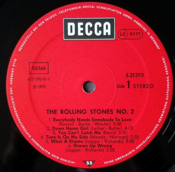 The Rolling Stones : No. 2 (LP, Album, RE)