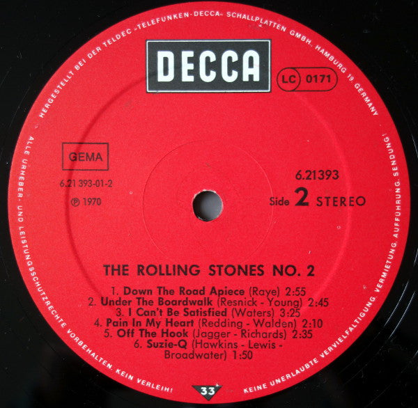 The Rolling Stones : No. 2 (LP, Album, RE)