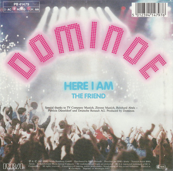 Dominoe : Here I Am (7", Single)