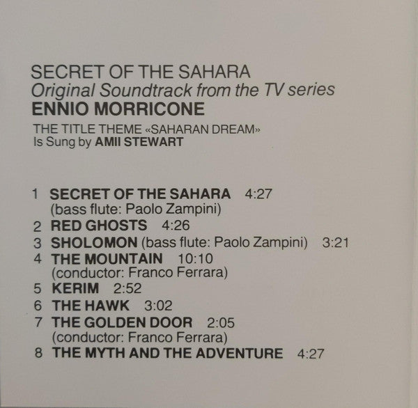 Ennio Morricone : Secret Of The Sahara (Original Soundtrack From The TV Series) (CD, Album)