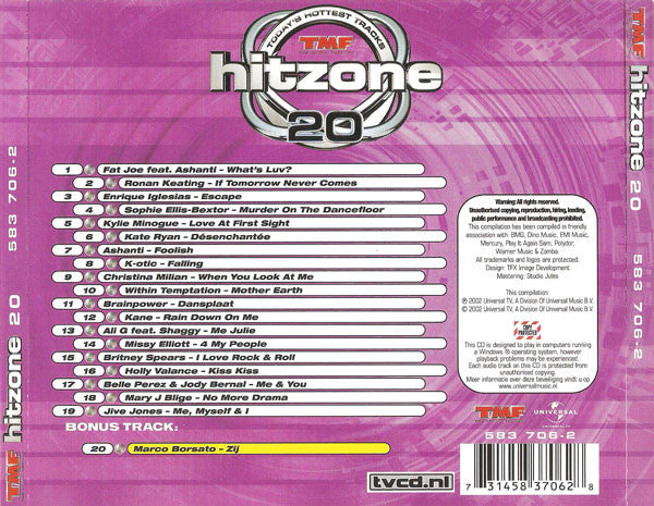 Various : TMF Hitzone 20 (CD, Comp, Copy Prot.)