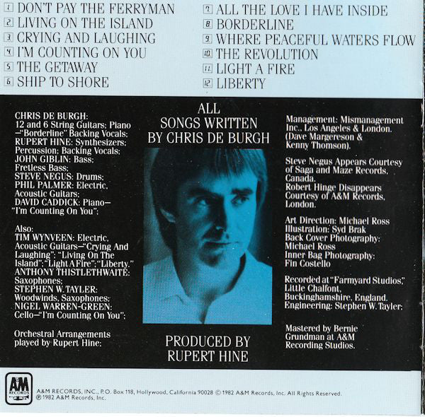 Chris de Burgh : The Getaway (CD, Album)