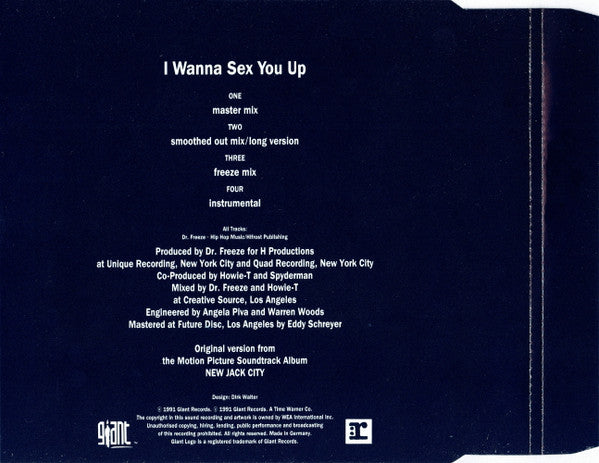 Color Me Badd : I Wanna Sex You Up (CD, Single)