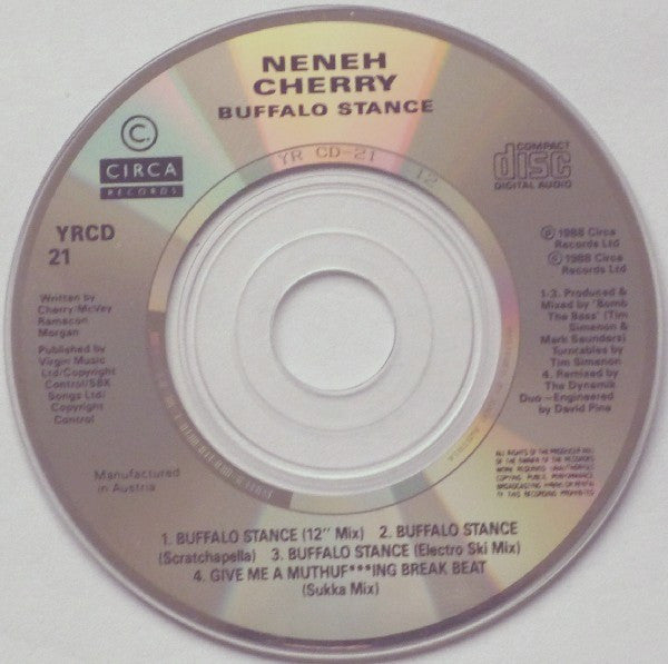 Neneh Cherry : Buffalo Stance (CD, Mini, Single)