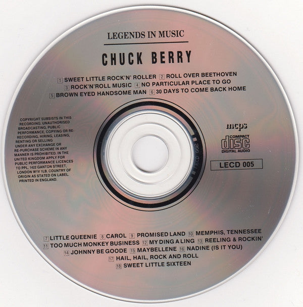Chuck Berry : Legends in Music (CD, Comp)