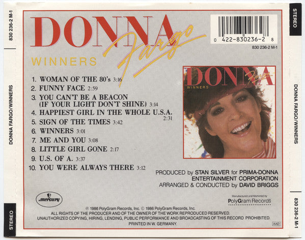 Donna Fargo : Winners (CD, Album)