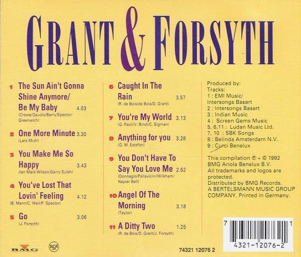 Grant & Forsyth : Grant & Forsyth (CD, Comp)