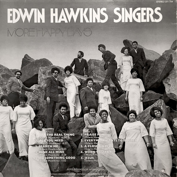 Edwin Hawkins Singers : More Happy Days (LP, Album)