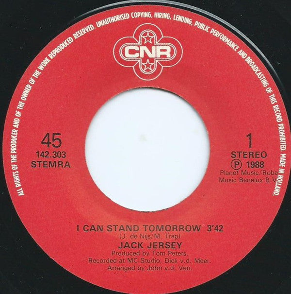Jack Jersey : I Can Stand Tomorrow (7", Single)