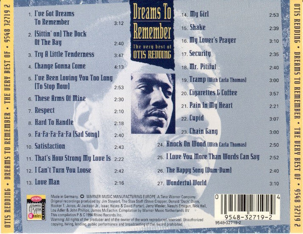 Otis Redding : The Very Best Of Otis Redding (CD, Album, Comp)
