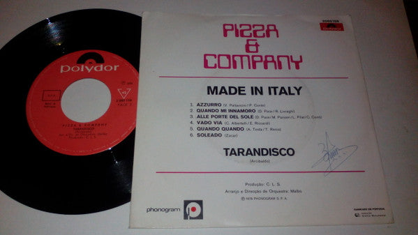 Pizza & Company : Made In Italy / Tarandisco (7", Single)