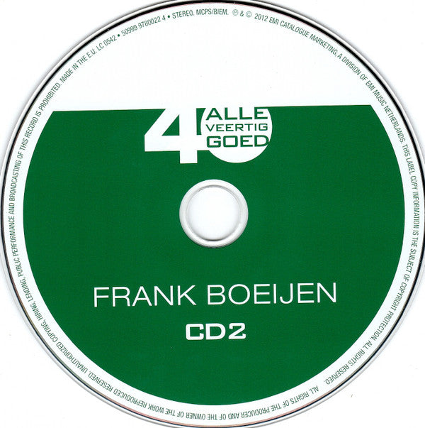 Frank Boeijen : Alle 40 Goed (2xCD, Comp, RM)