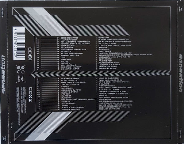 Various : Sensation (The Black Edition) (2xCD, Mixed)