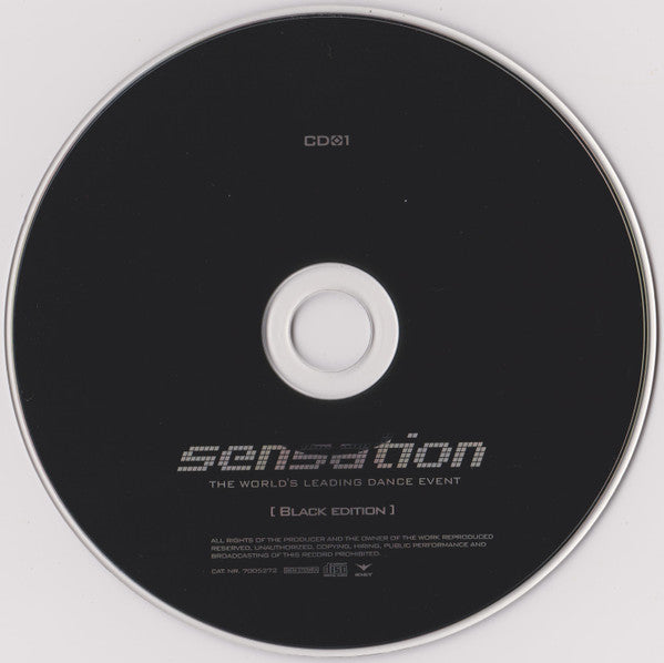 Various : Sensation (The Black Edition) (2xCD, Mixed)