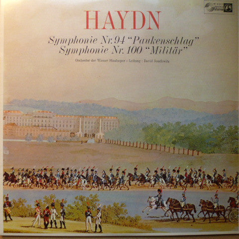 Joseph Haydn : Orchester Der Wiener Staatsoper, David Josefowitz : Symphonie Nr. 94 "Paukenschlag" / Symphonie Nr. 100 "Militär" (LP)