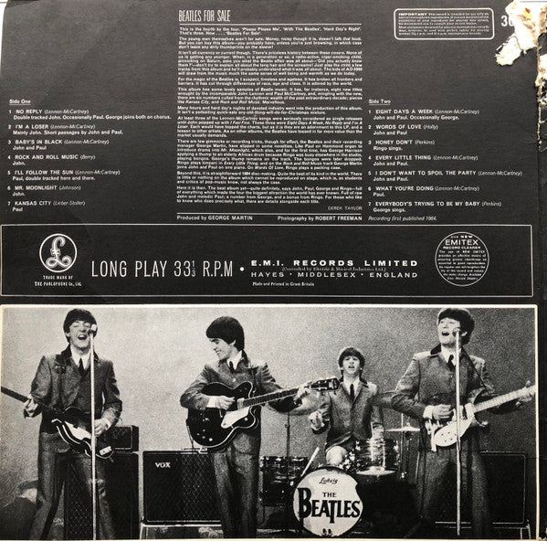 The Beatles : Beatles For Sale (LP, Album, RP, Gat)