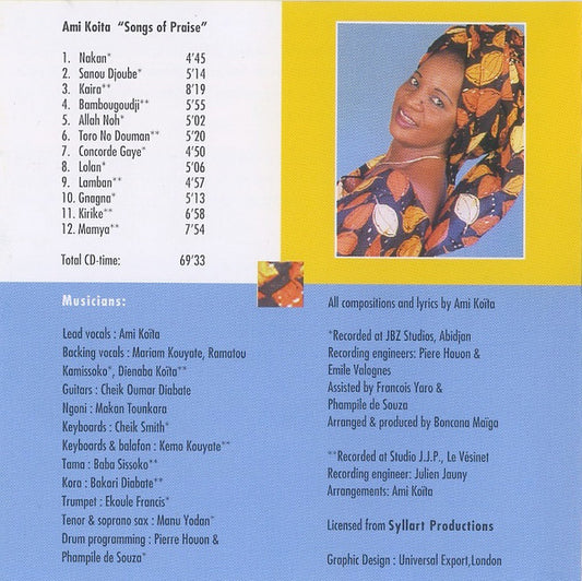 Amy Koïta : Songs Of Praise (CD, Comp)