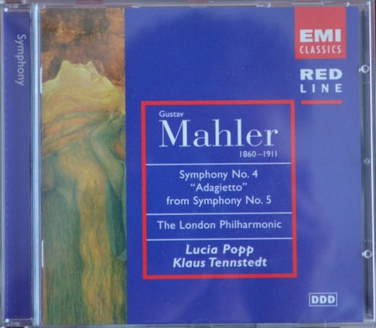 Gustav Mahler, Lucia Popp, Klaus Tennstedt - London Philharmonic Orchestra : Symphony No. 4 / "Adagietto" From Symphony No. 5 (CD)