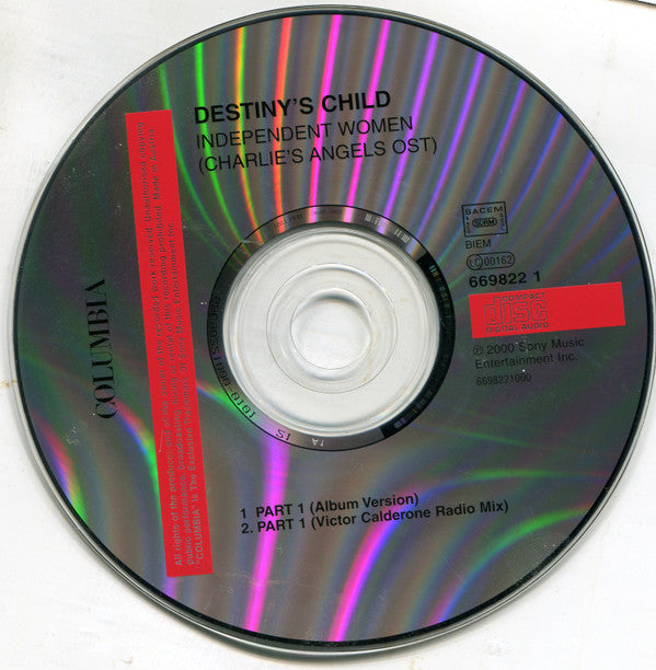Destiny's Child : Independent Women Part I (Charlie's Angels OST) (CD, Single, Car)