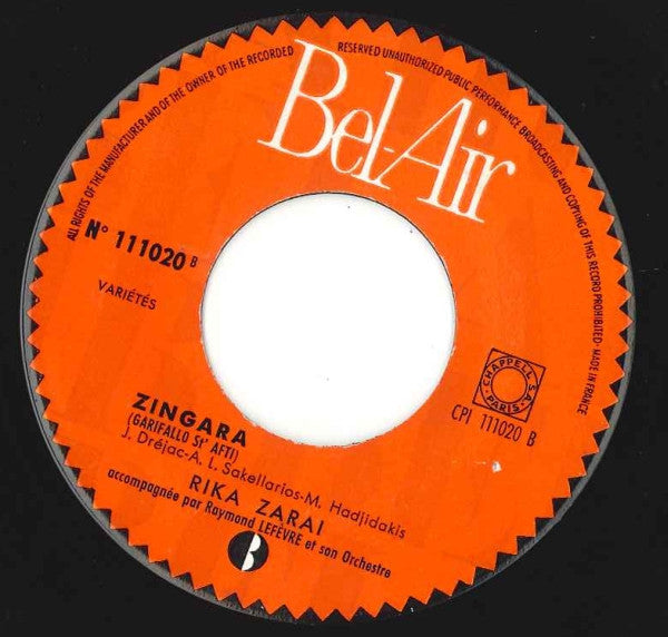 Rika Zaraï : Exodus (7", Single)