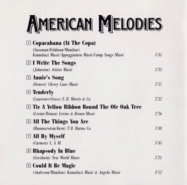 Henry Mancini And His Orchestra : American Melodies (CD, Comp)