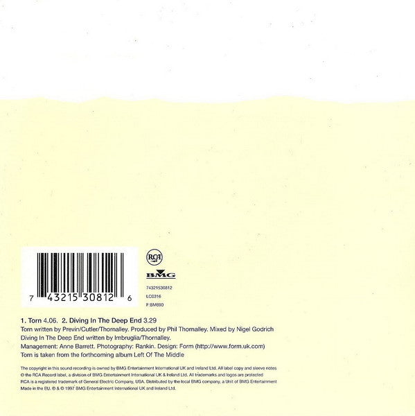 Natalie Imbruglia : Torn (CD, Single, Car)