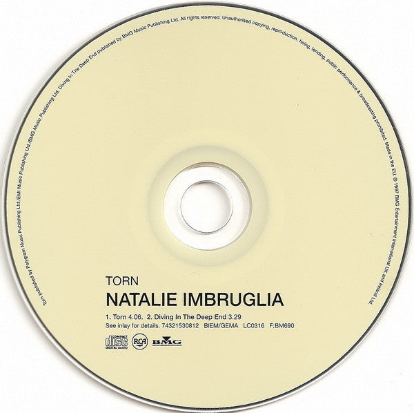 Natalie Imbruglia : Torn (CD, Single, Car)
