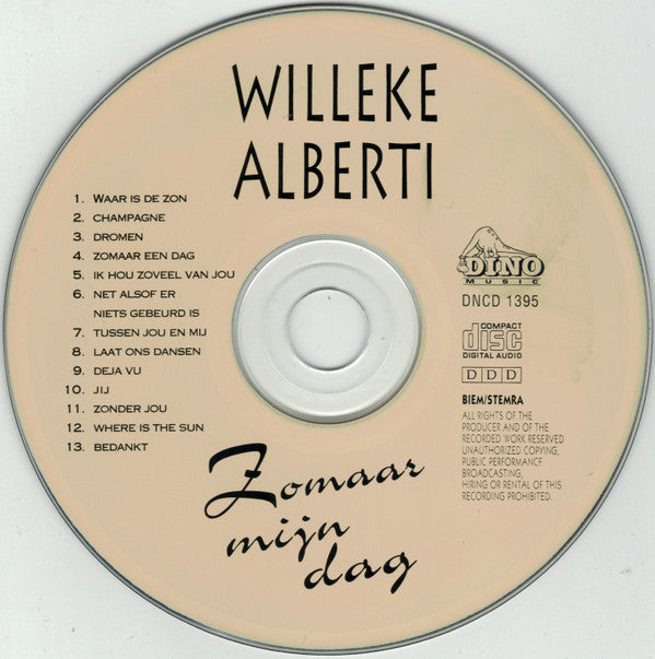 Willeke Alberti : Zomaar Mijn Dag (CD, Album)