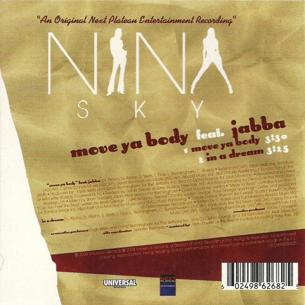 Nina Sky : Move Ya Body (CD, Single, Car)