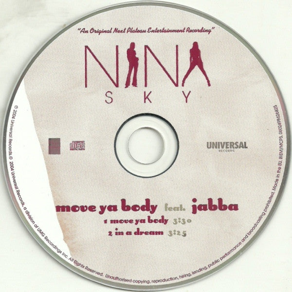 Nina Sky : Move Ya Body (CD, Single, Car)