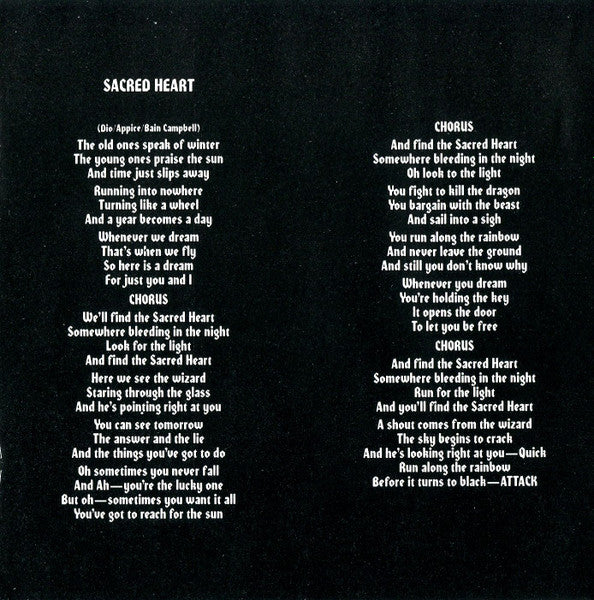 Dio (2) : Sacred Heart (CD, Album, Pol)