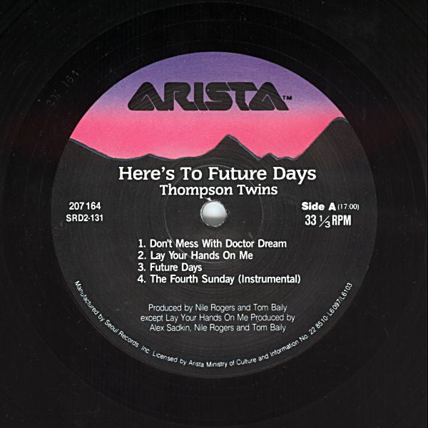 Thompson Twins : Here's To Future Days (LP, Album)
