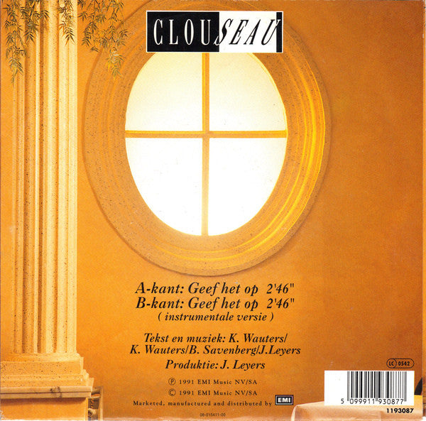 Clouseau : Geef Het Op (7", Single)