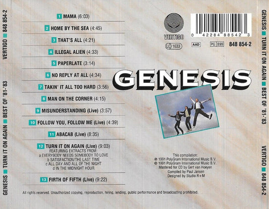 Genesis : Turn It On Again (Best Of '81 - '83) (CD, Comp, RE)