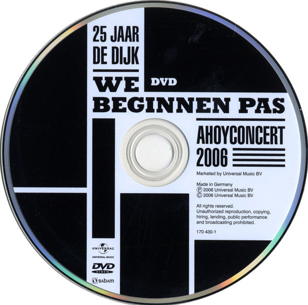 De Dijk : 25 Jaar De Dijk - We Beginnen Pas - Ahoyconcert 2006 (DVD-V, Album)
