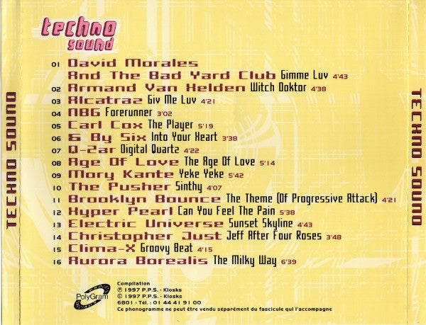 Various : Techno Sound N°1 (CD, Mixed)