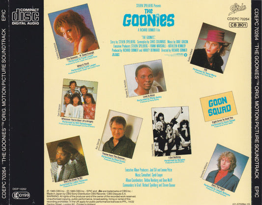 Various : The Goonies - Original Motion Picture Soundtrack (CD, Comp)