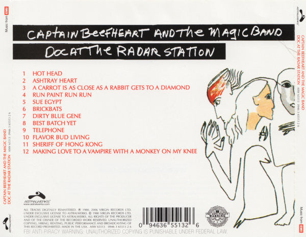 Captain Beefheart And The Magic Band : Doc At The Radar Station (CD, Album, RE, RM)