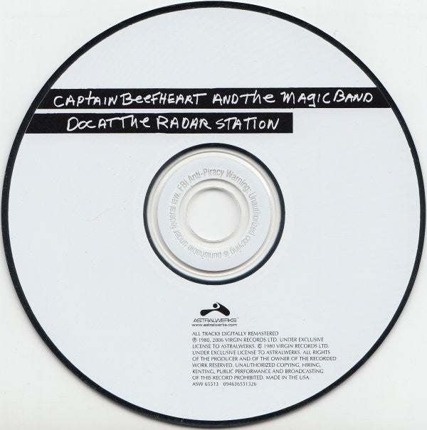 Captain Beefheart And The Magic Band : Doc At The Radar Station (CD, Album, RE, RM)