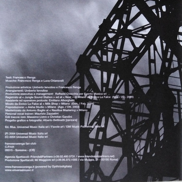 Francesco Renga : Camere Con Vista (CD, Album, Enh)