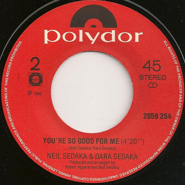 Neil Sedaka & Dara Sedaka : Should've Never Let You Go (7", Single)