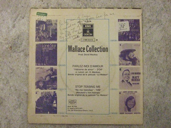 Wallace Collection : Parlez-Moi D'Amour (7", Single)