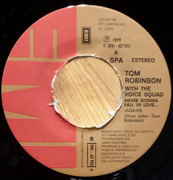 Tom Robinson With The Voice Squad (2) : Never Gonna Fall In Love..(Again) (7", Single)