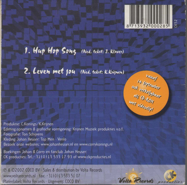Corry Konings & Johan Heuser : Hup Hop Song (CD, Single, Car)